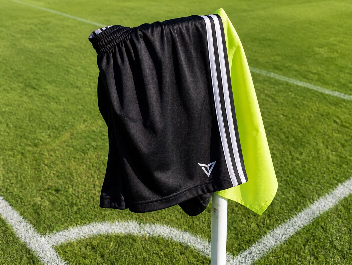 AI-generated soccer shorts mockup sample