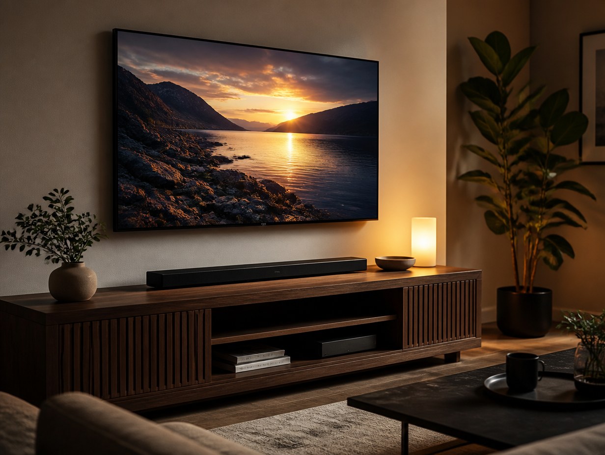 AI-generated soundbar mockup sample