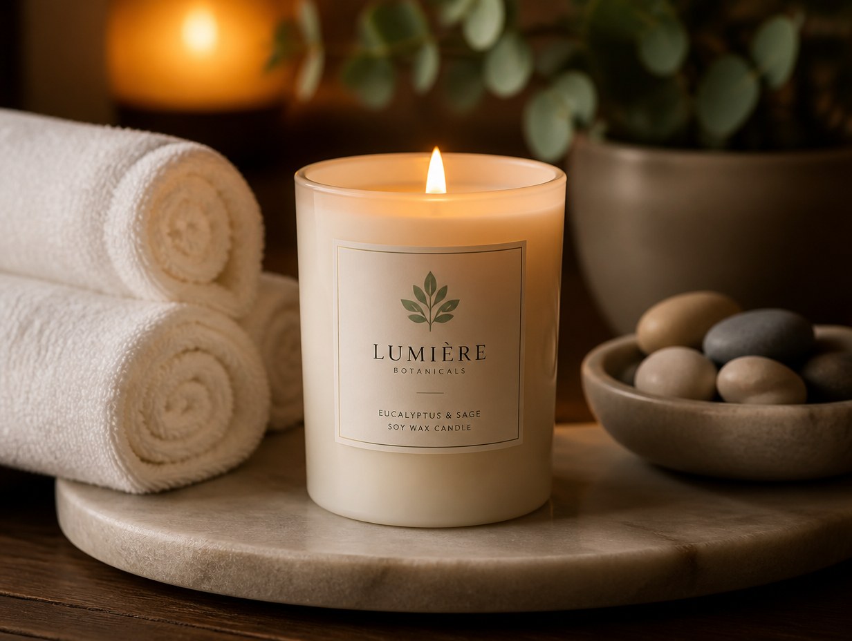 Spa Candle mockup example
