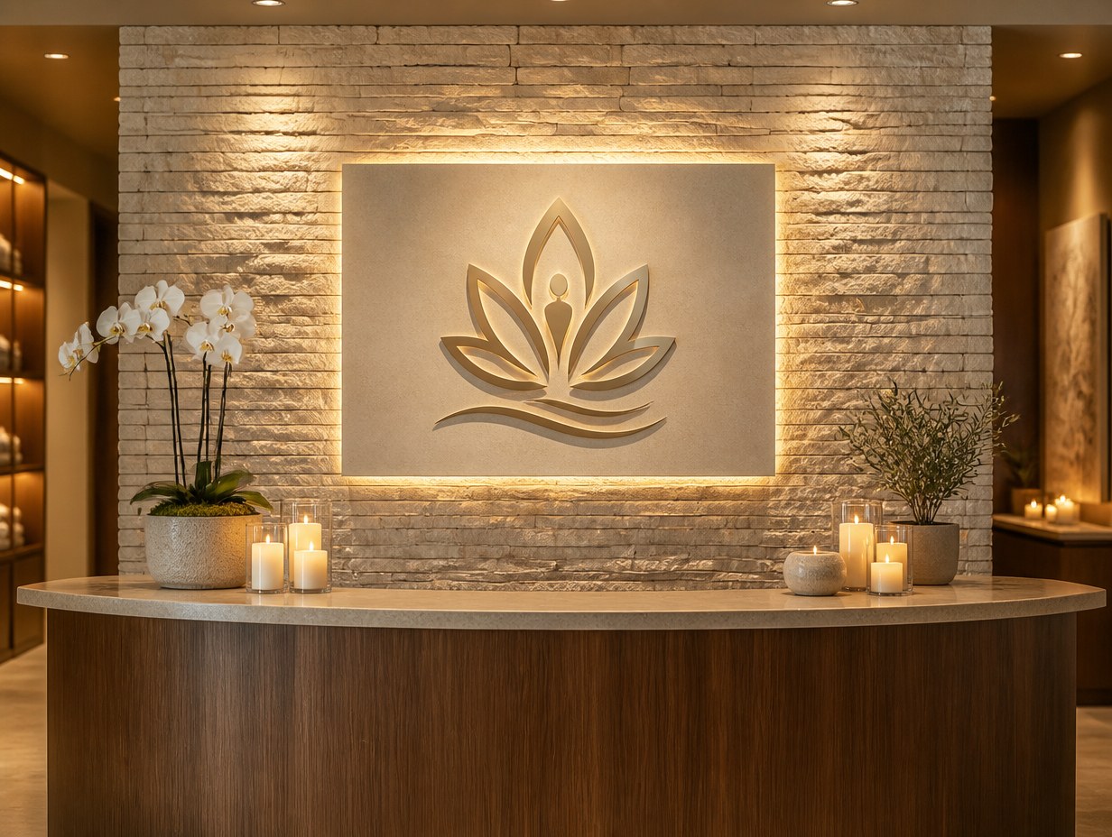 Spa Sign mockup example