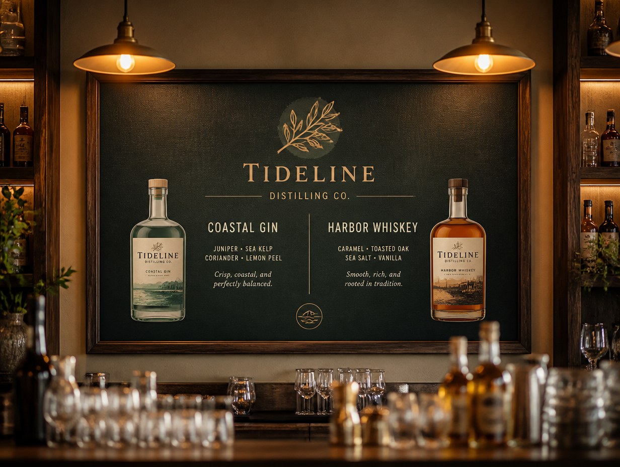 AI-generated specials board mockup sample