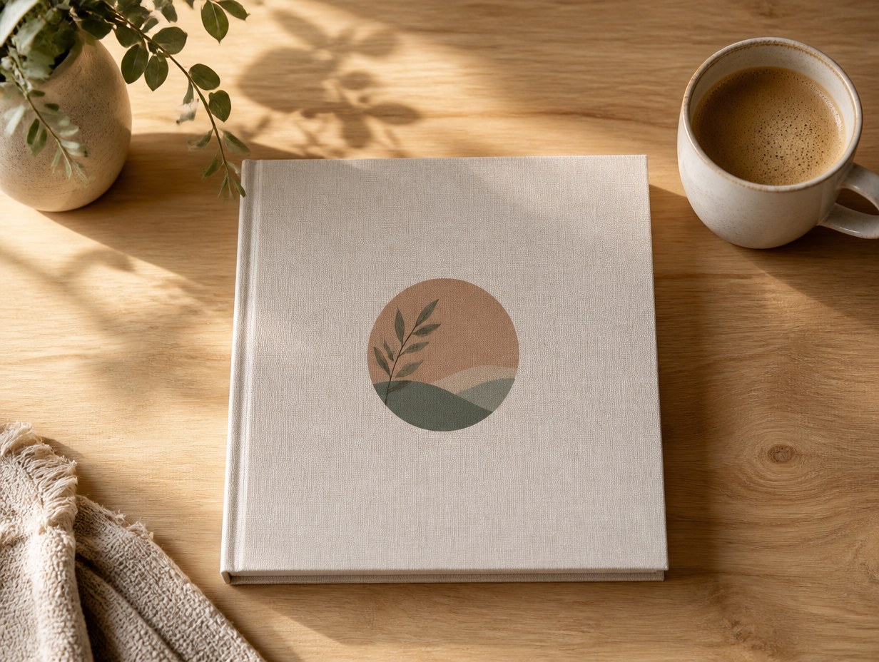 Square Photo Book mockup example