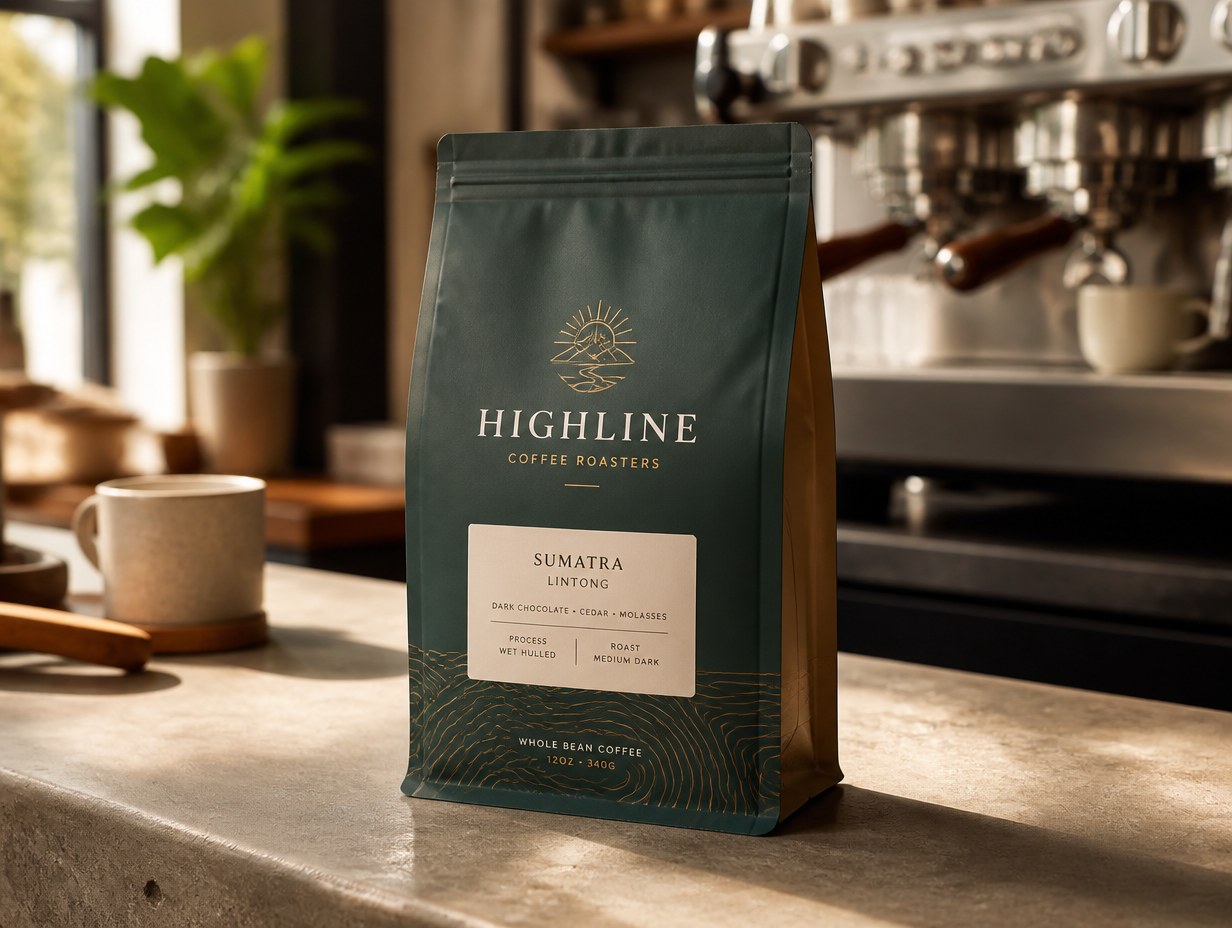 Stand-Up Coffee Bag mockup example
