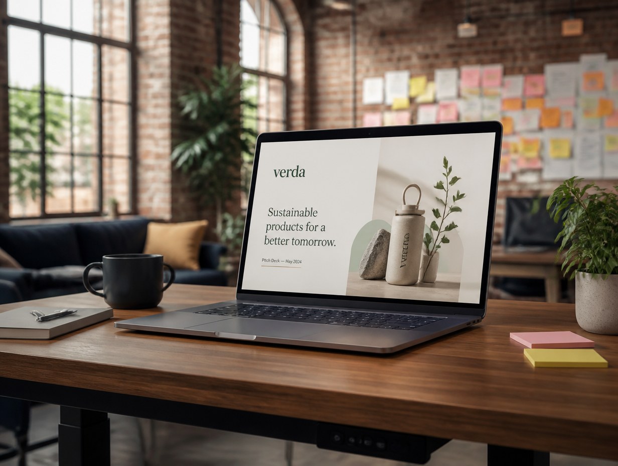 Startup Pitch Deck mockup example