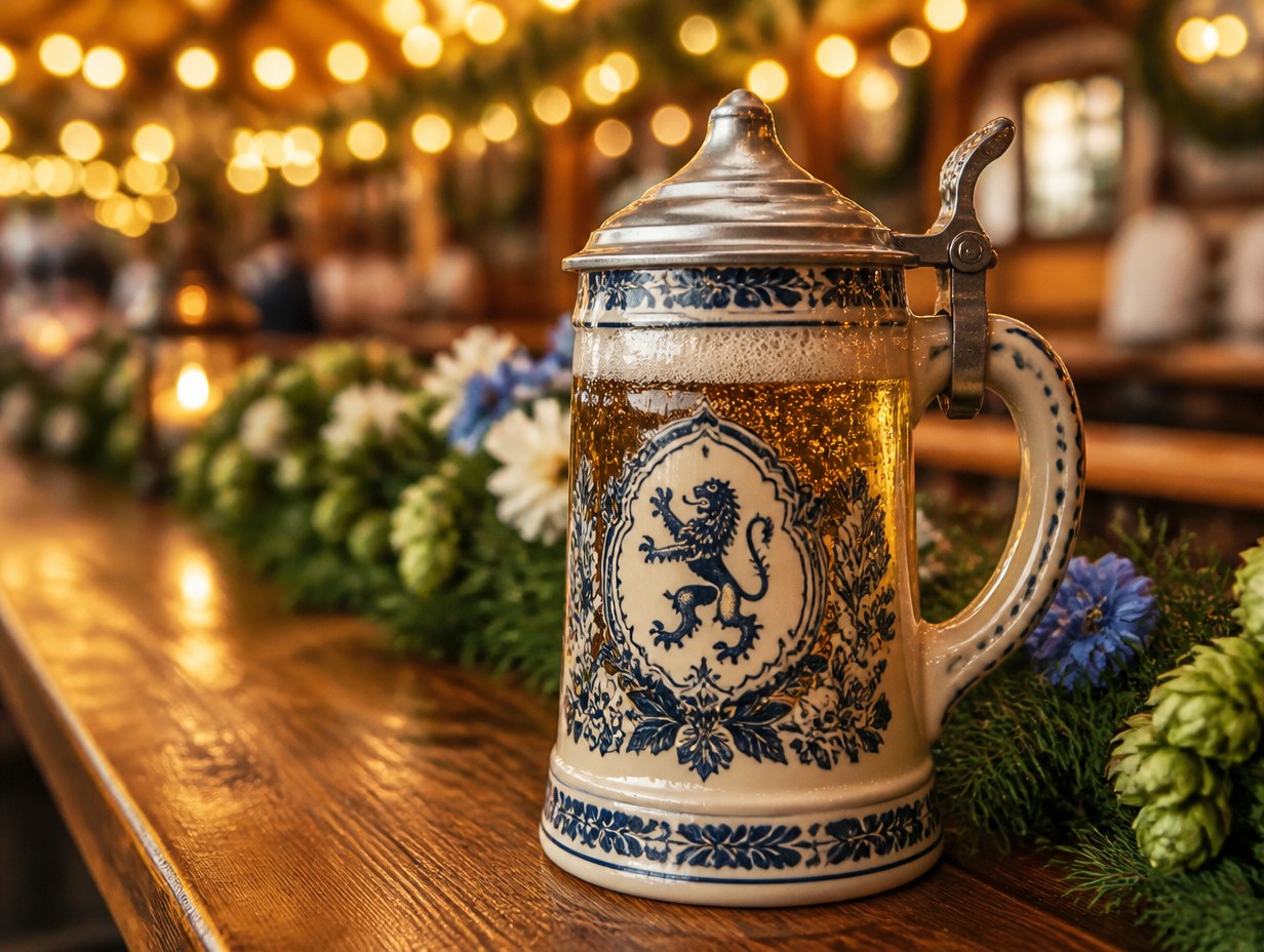 AI-generated stein mockup sample