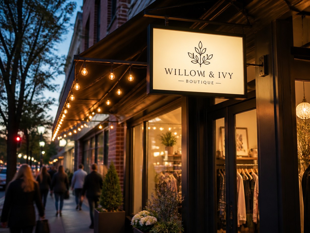 Storefront Logo mockup example