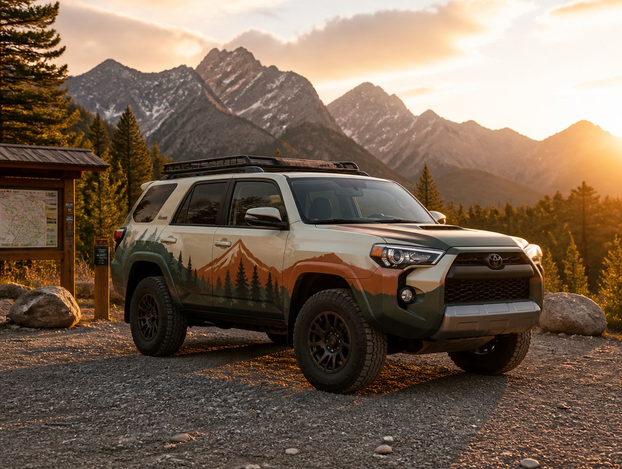 AI-generated suv wrap mockup sample