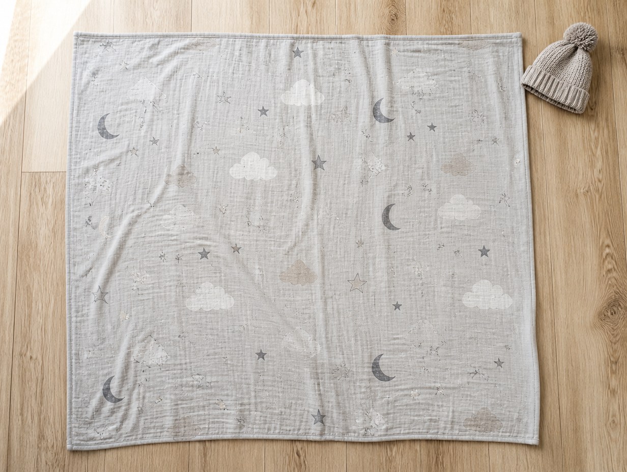 Swaddle Blanket Flat Lay mockup example