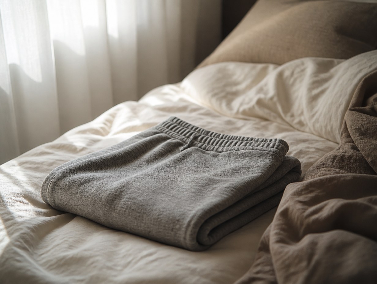 AI-generated sweatpants mockup sample