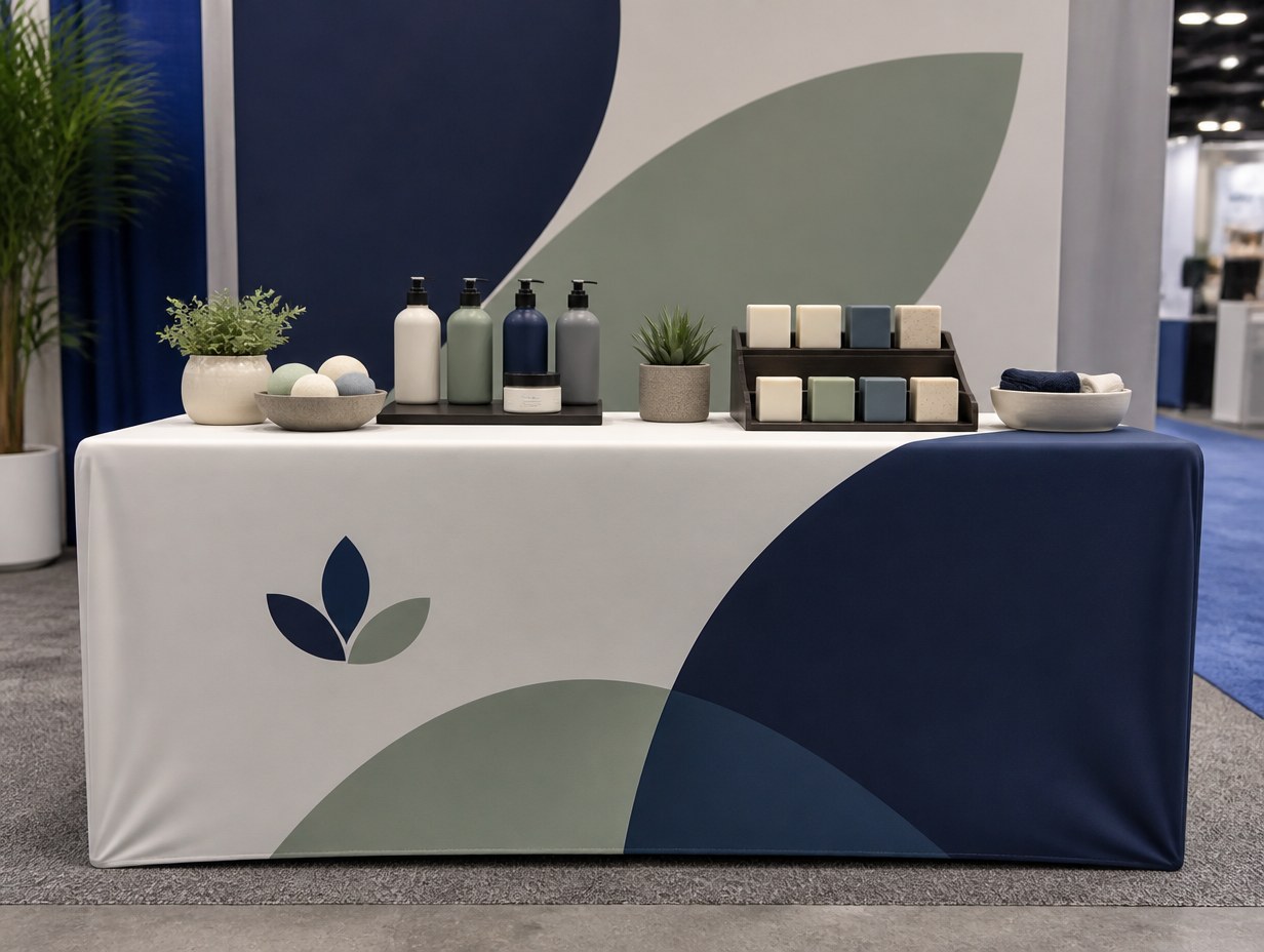 AI-generated table cover mockup sample
