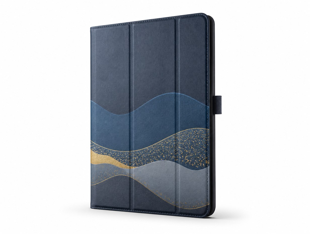 AI-generated tablet case mockup sample