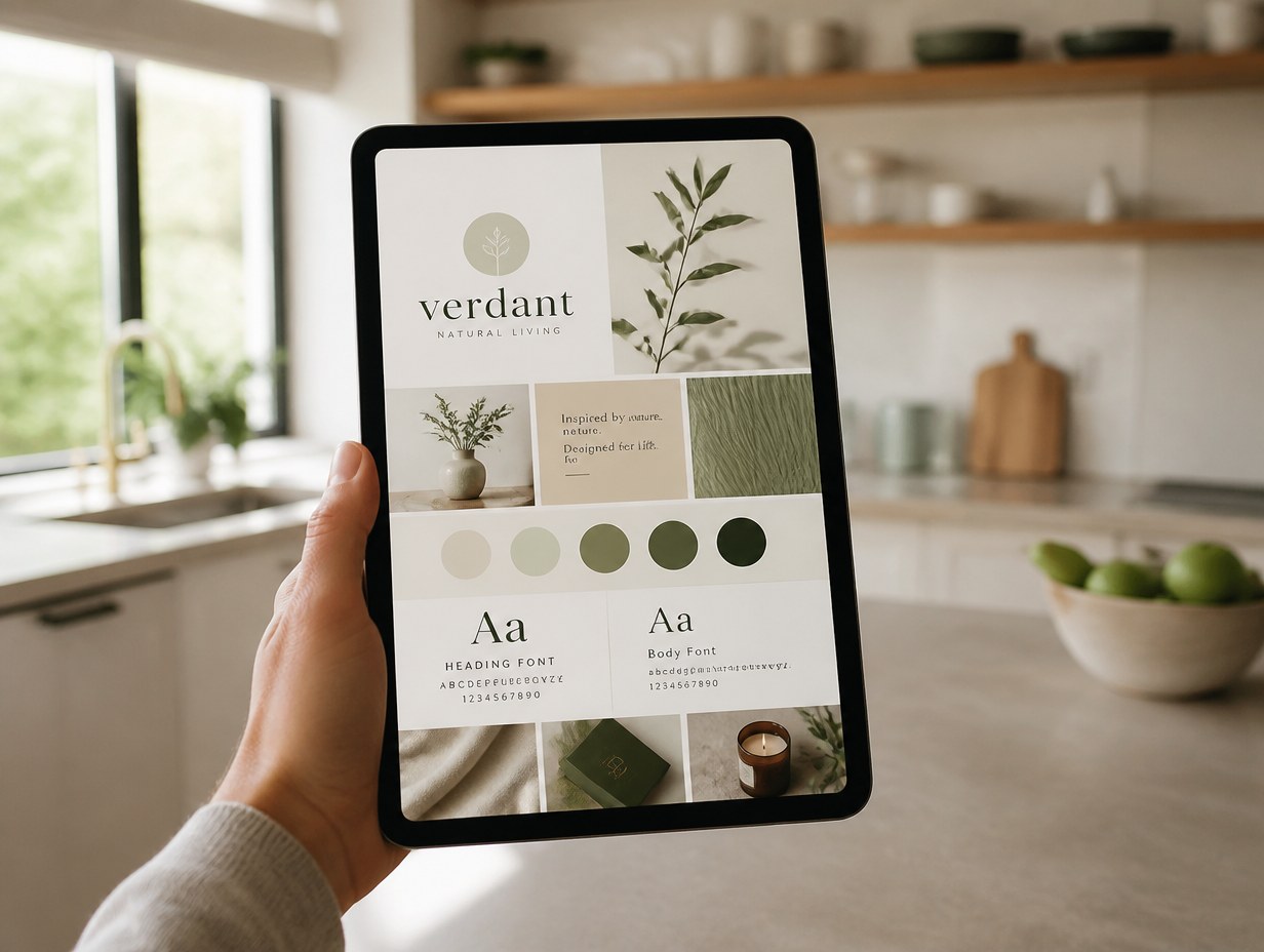 Tablet in Hand mockup example