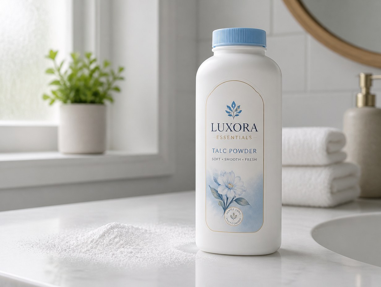 Talc Powder Bottle mockup example
