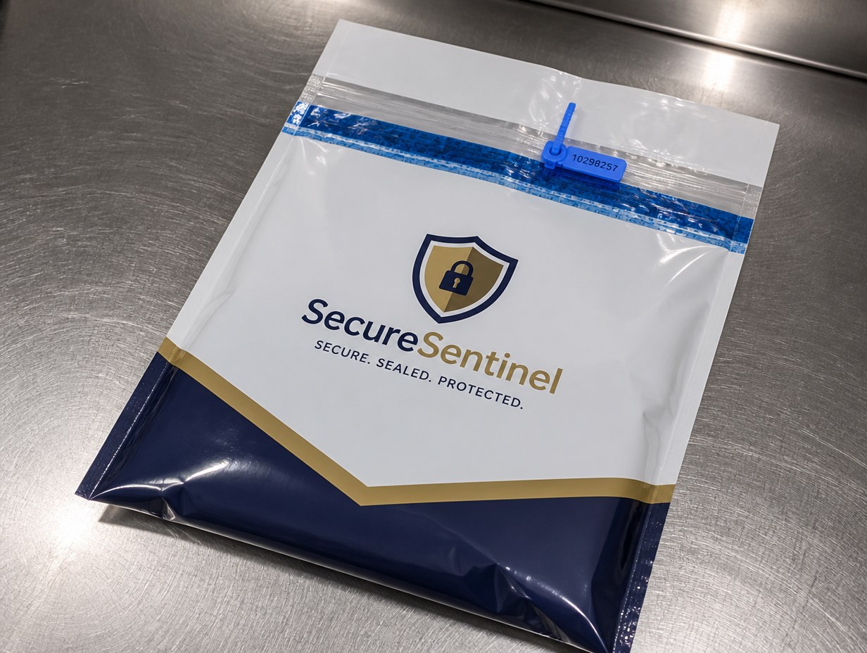 Tamper Evident Bag mockup example