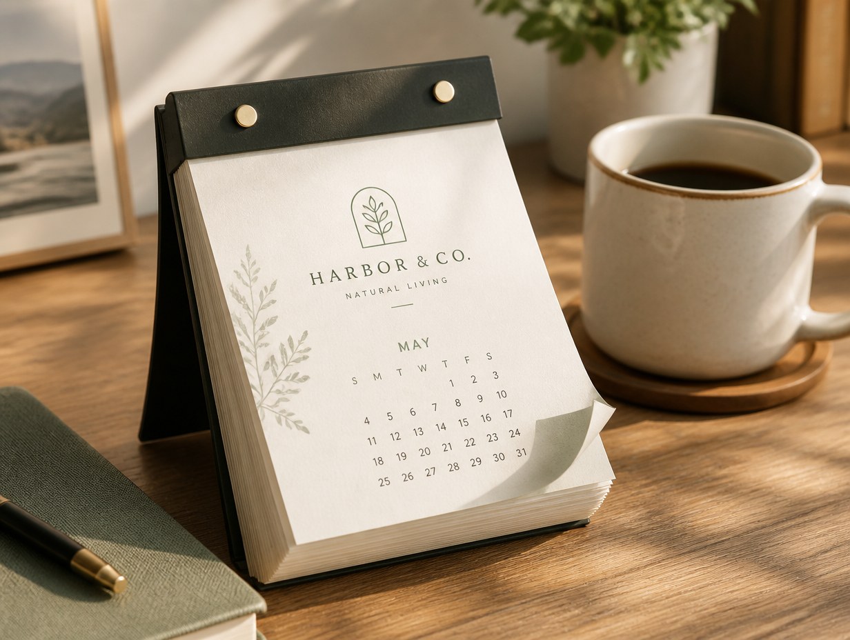 Tear-Off Calendar mockup example