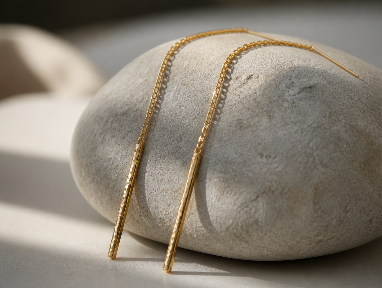 AI-generated threader earrings mockup sample