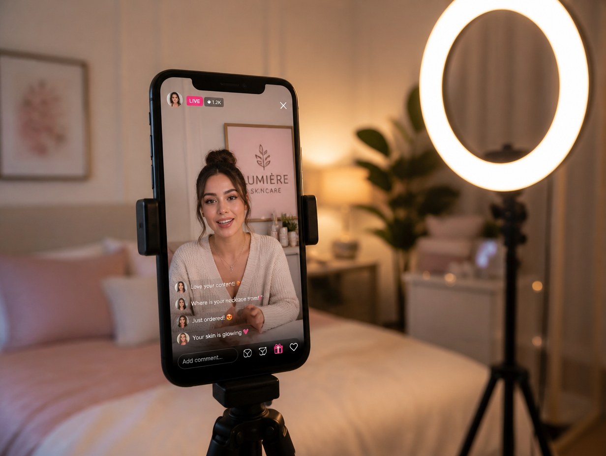 TikTok Live mockup example