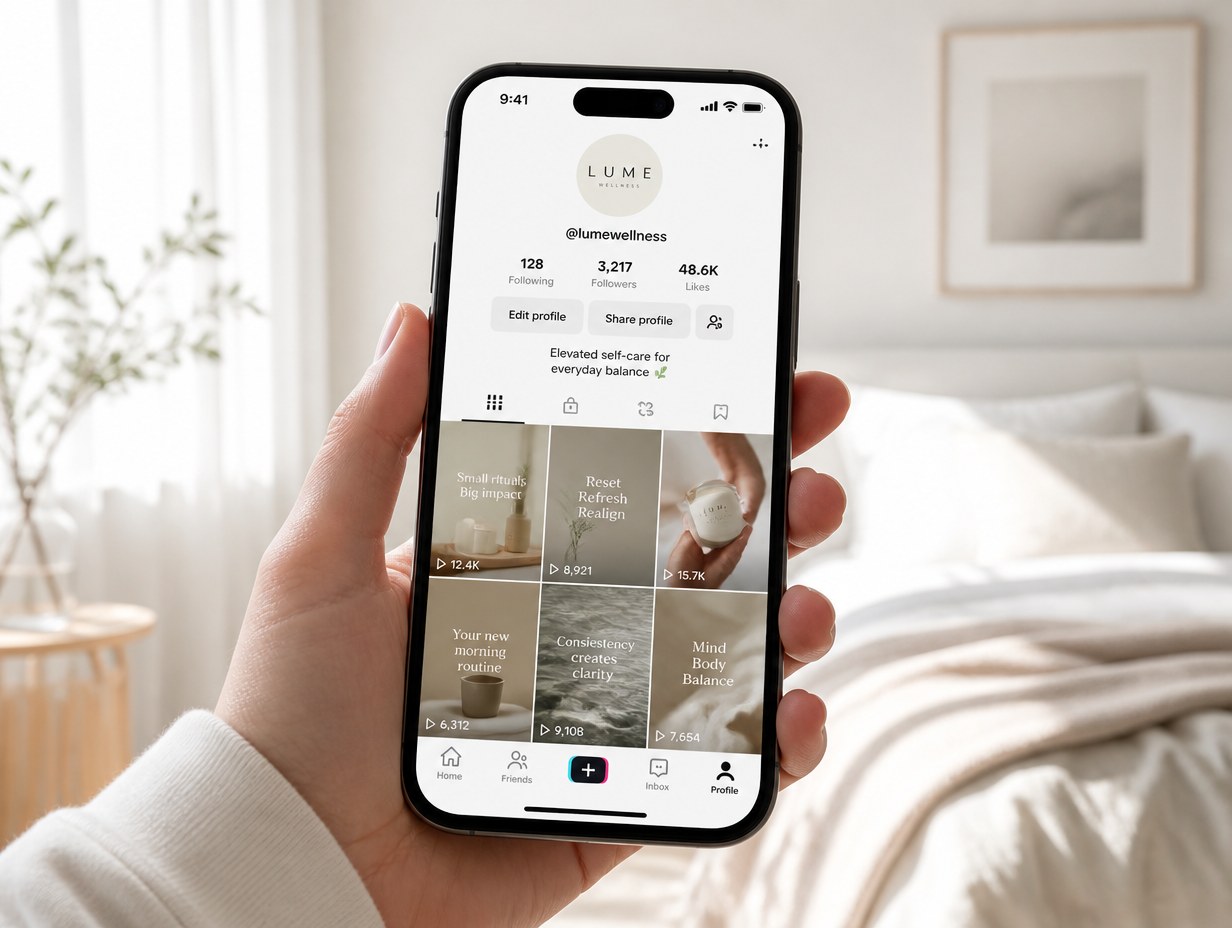 TikTok Profile mockup example