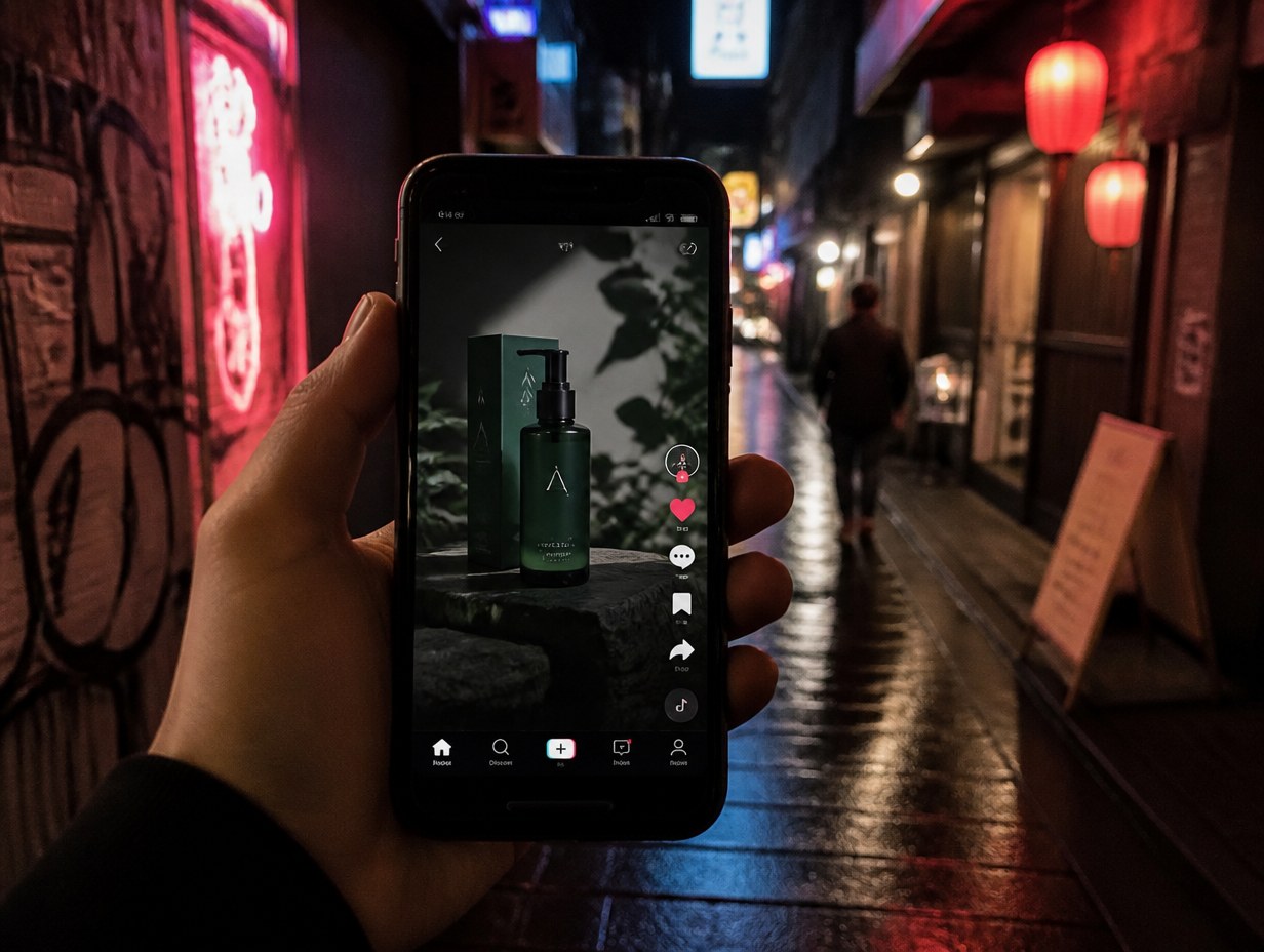 AI-generated tiktok video mockup sample
