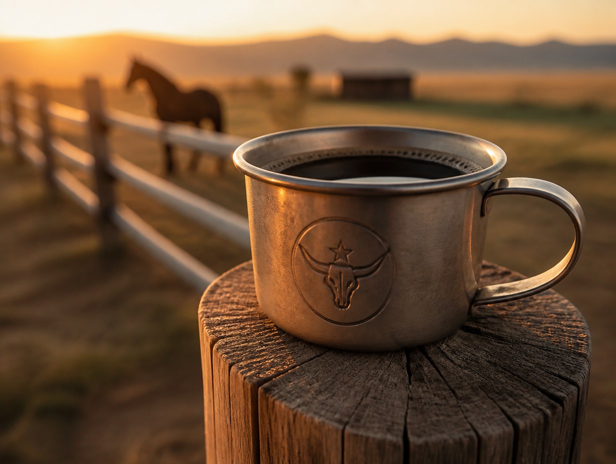 AI-generated tin cup mockup sample