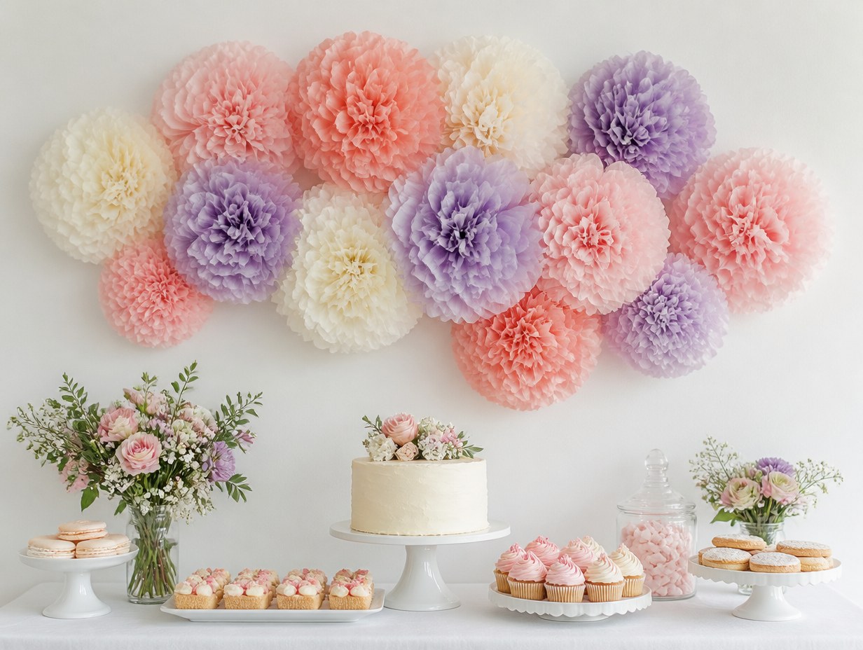 Tissue Paper Pom-Pom mockup example