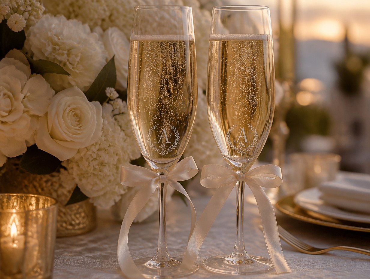 Toasting Flutes mockup example