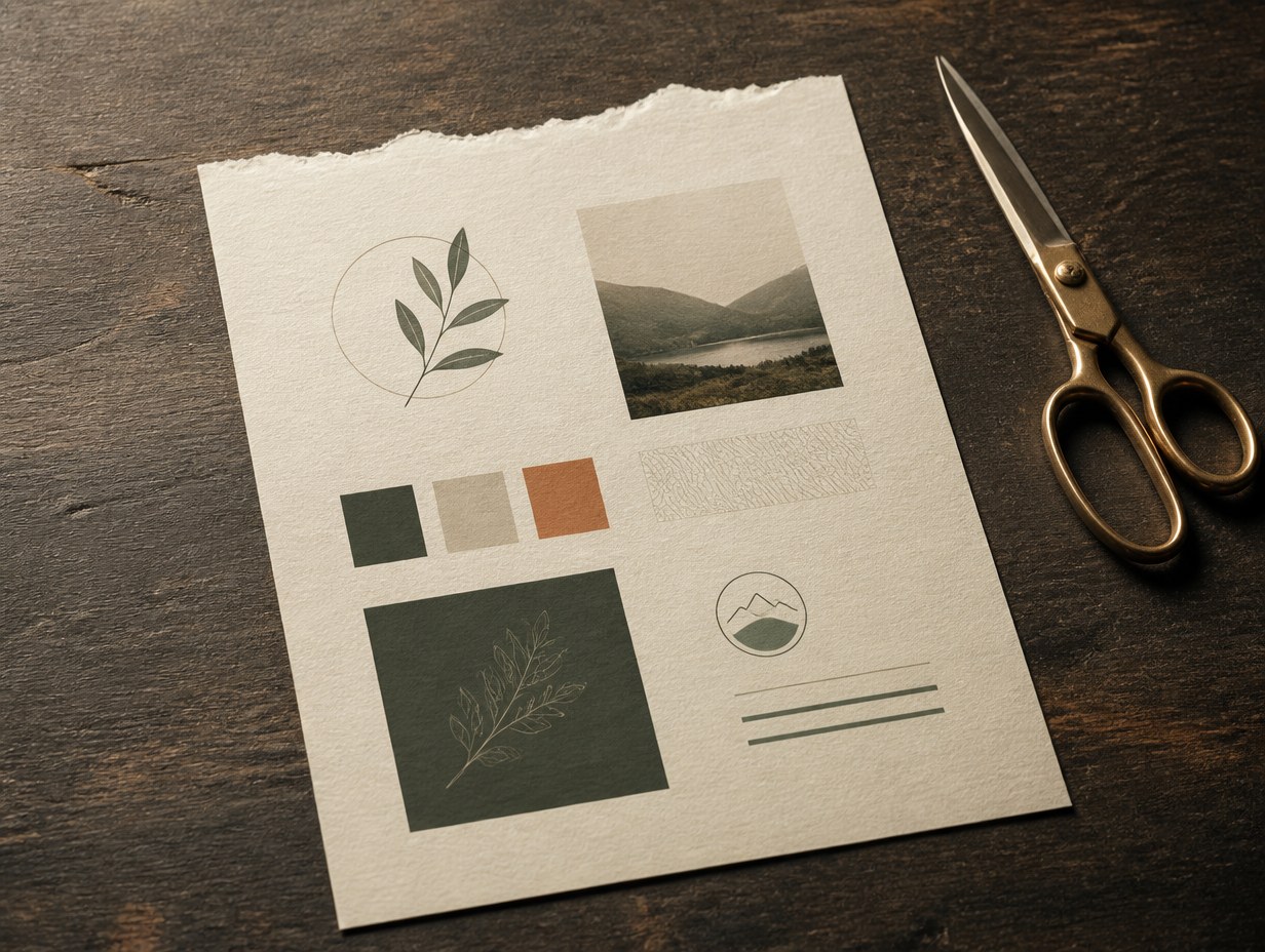 AI-generated torn paper mockup sample
