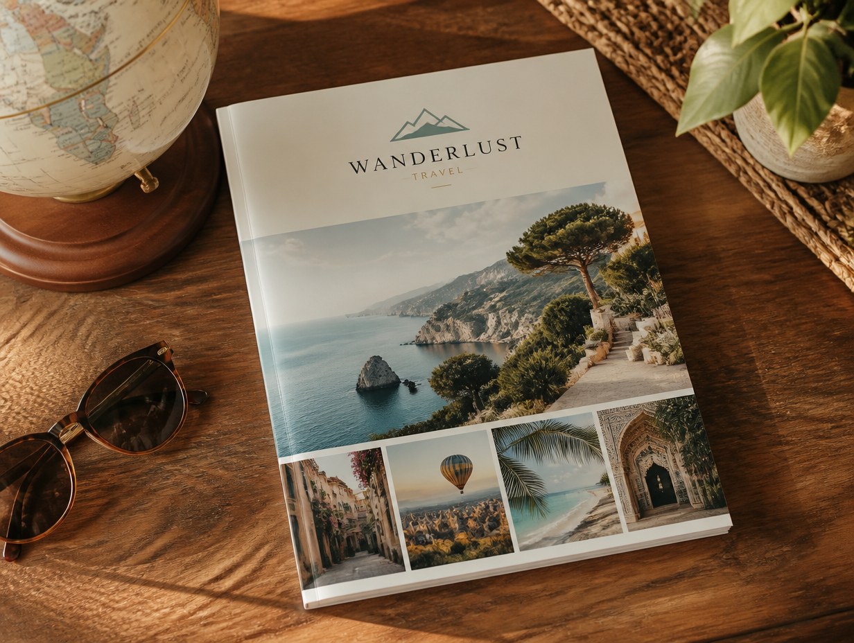 Travel Catalog mockup example