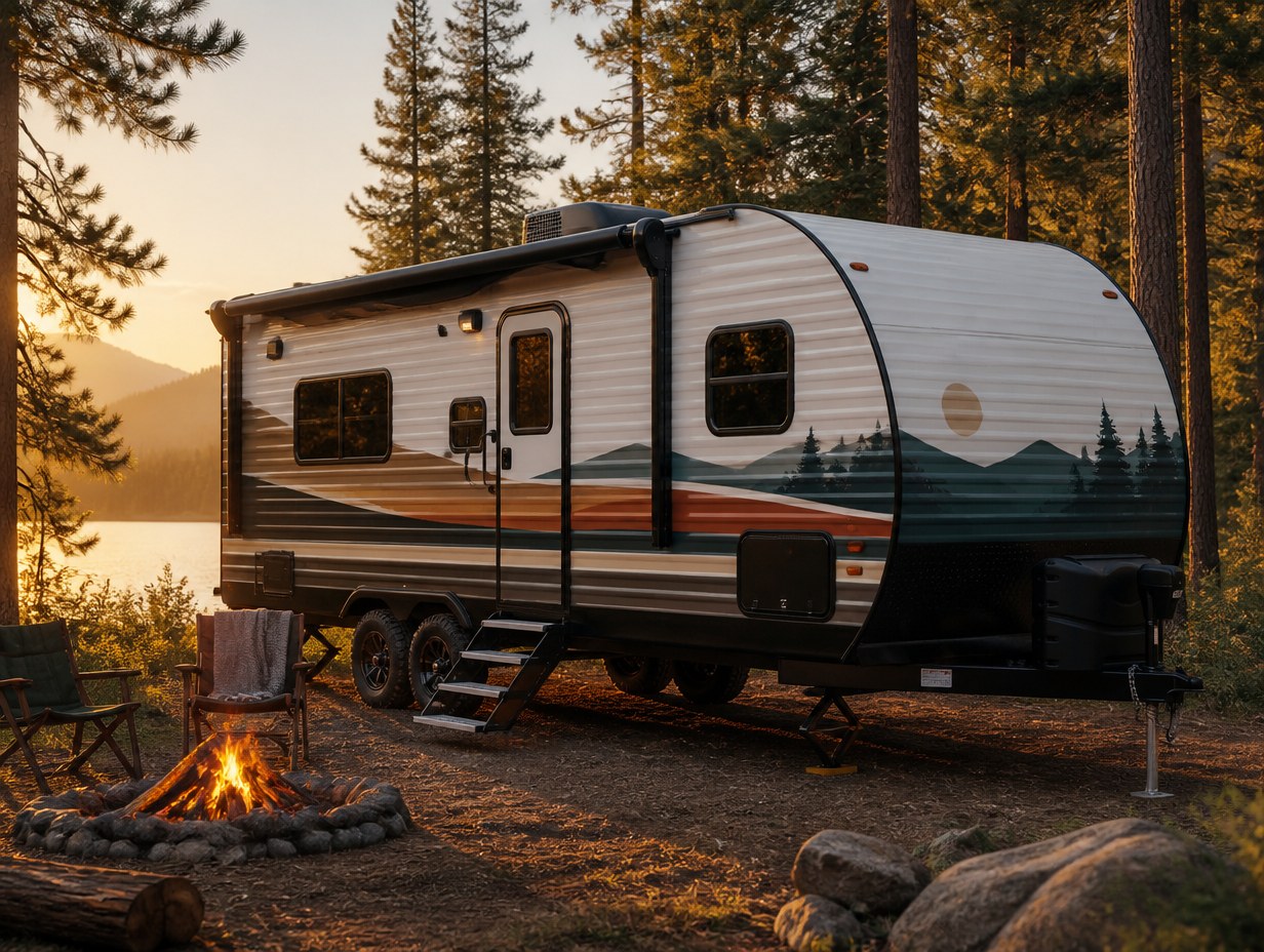 Travel Trailer Wrap mockup example