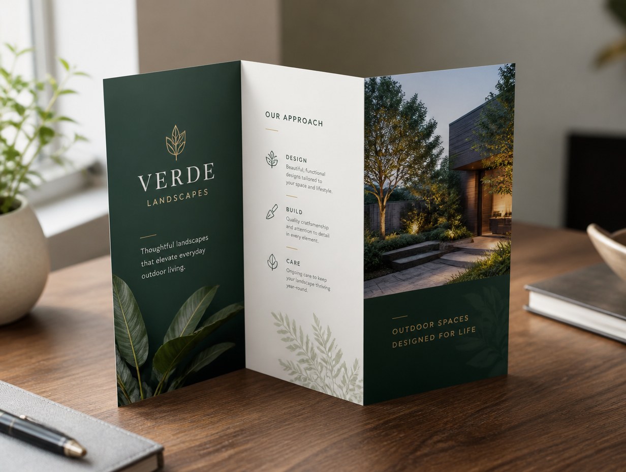 Tri-Fold Brochure mockup example