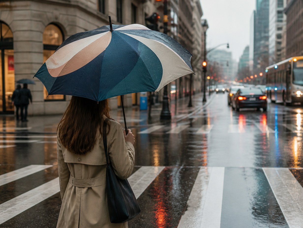 AI-generated umbrella mockup sample