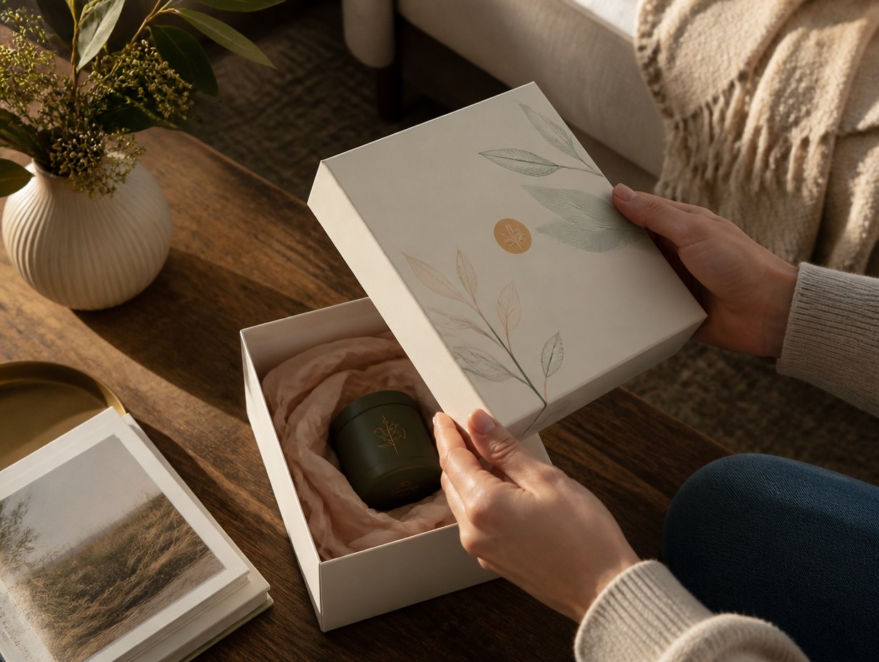 Unboxing Scene mockup example