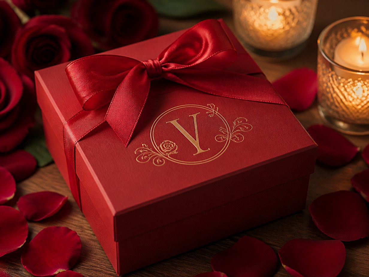 Valentines Gift Box mockup example