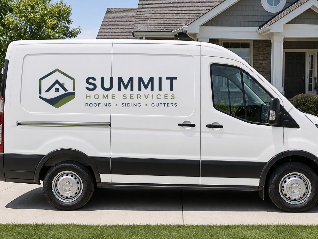 AI-generated van lettering mockup sample