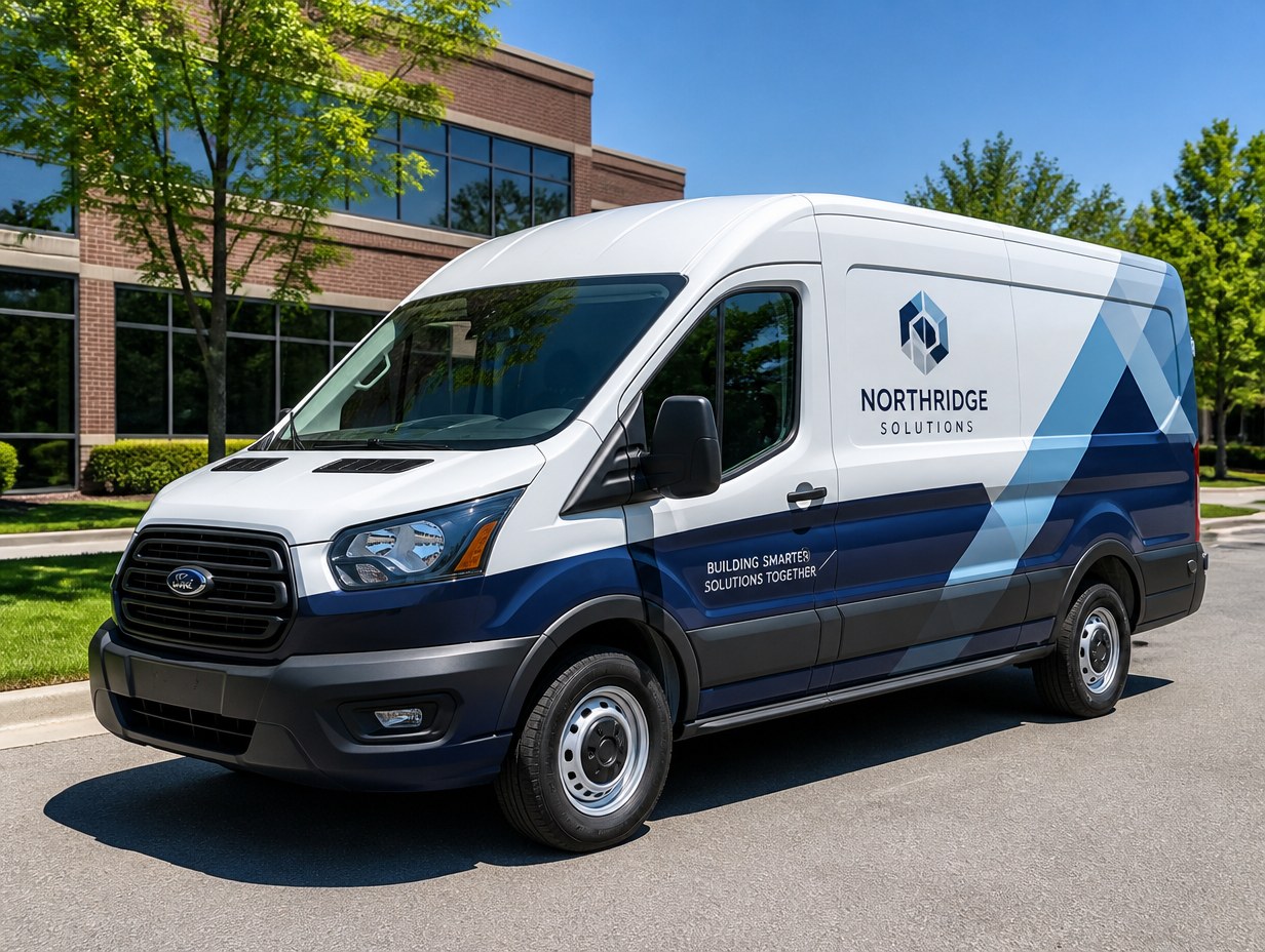 Vehicle Wrap mockup example