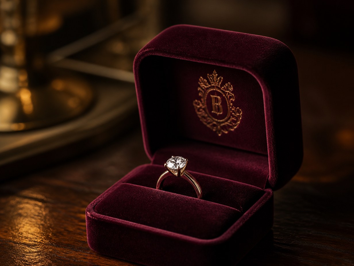 Velvet Ring Box mockup example