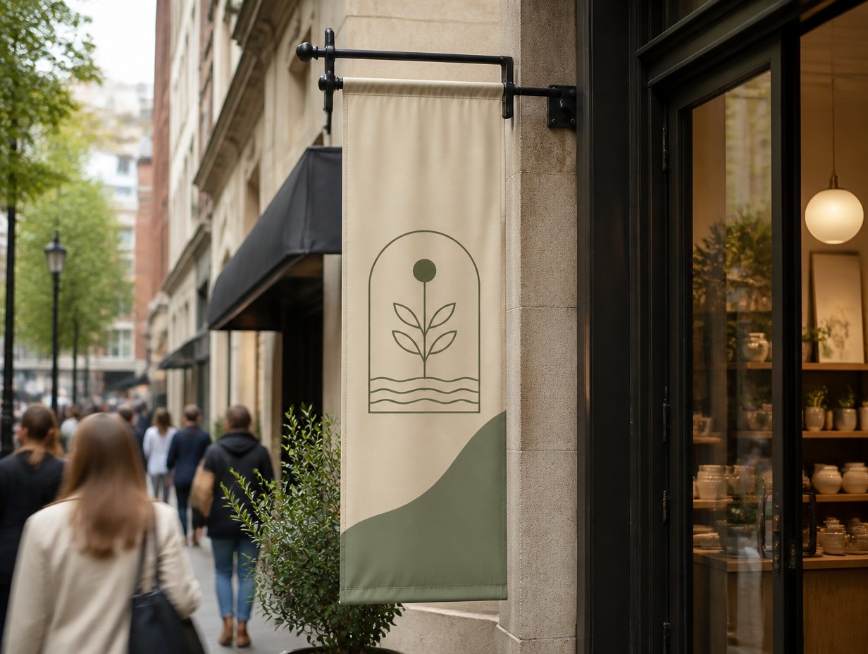 Vertical Banner mockup example