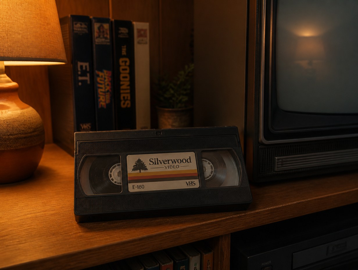 AI-generated vhs tape mockup sample