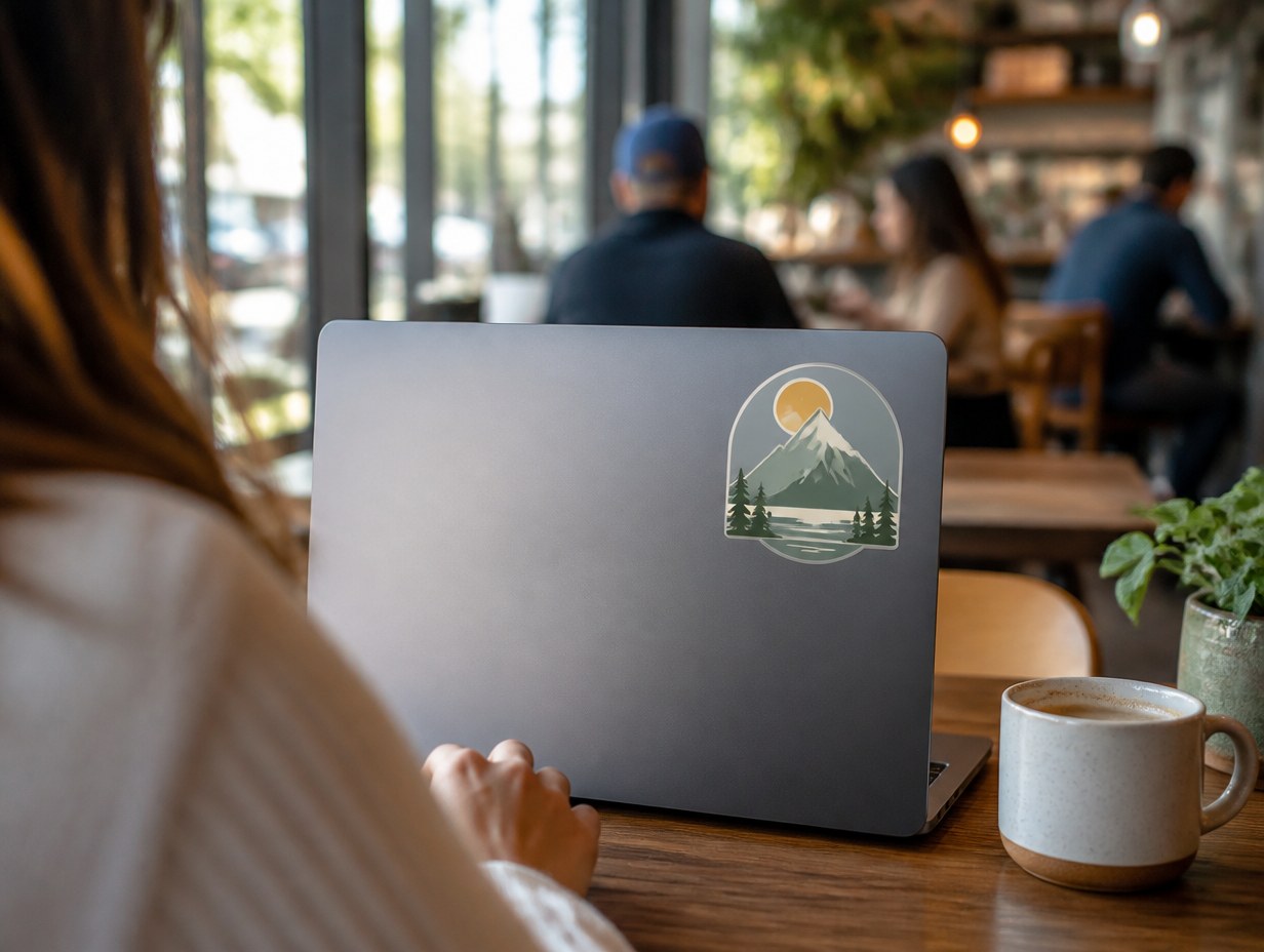 Vinyl Decal Logo mockup example