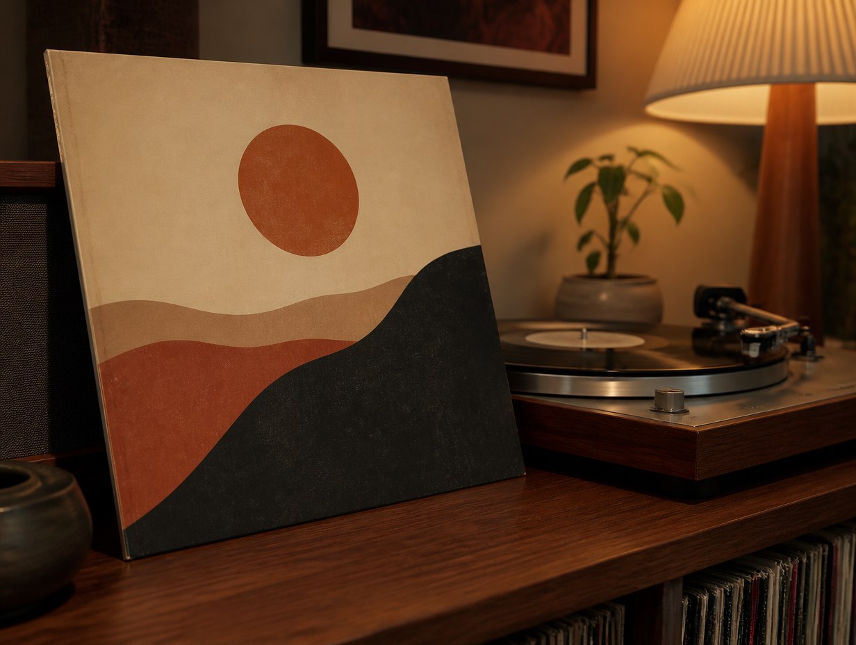 Vinyl Record Cover mockup example