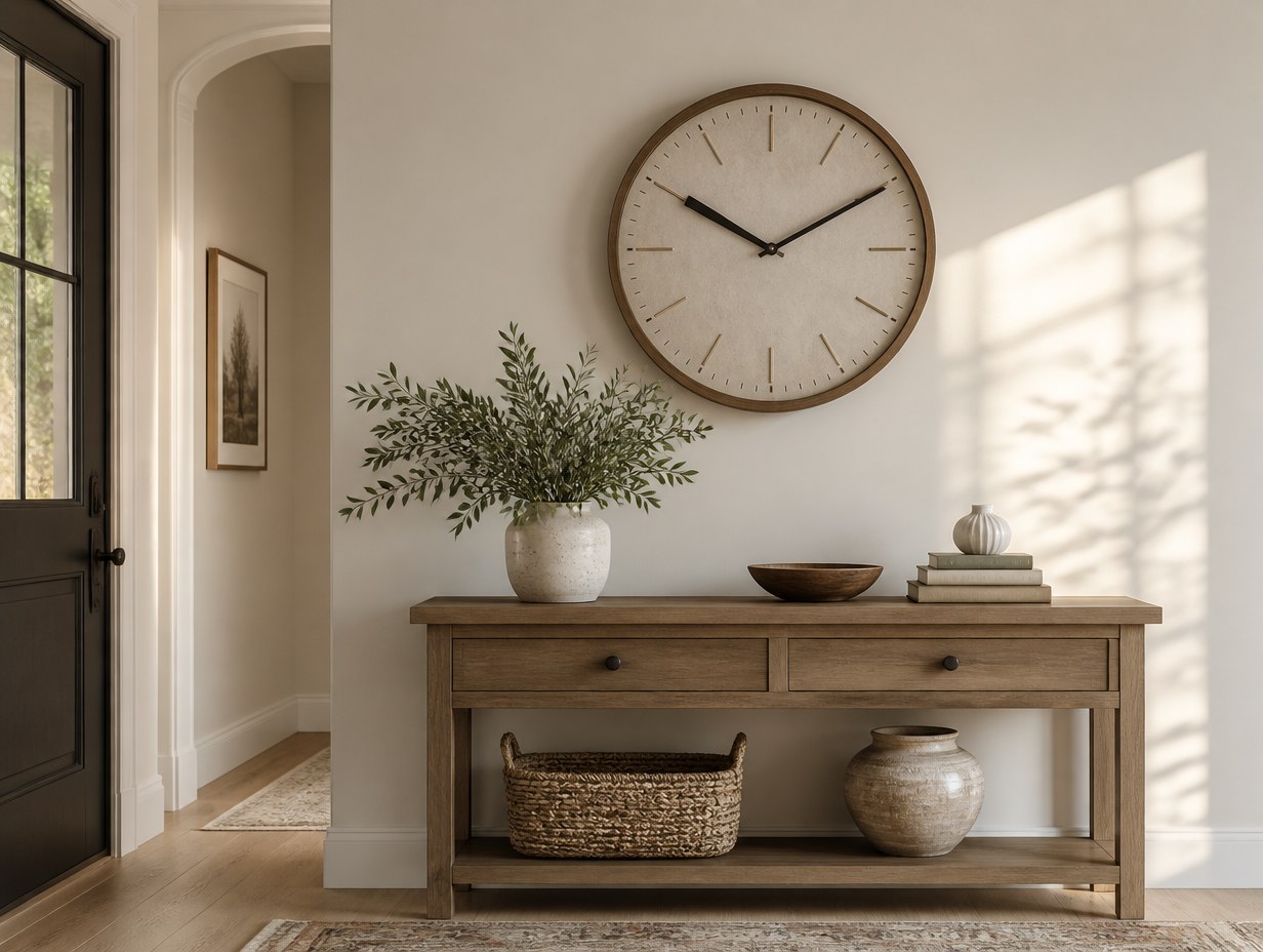 AI-generated wall clock mockup sample
