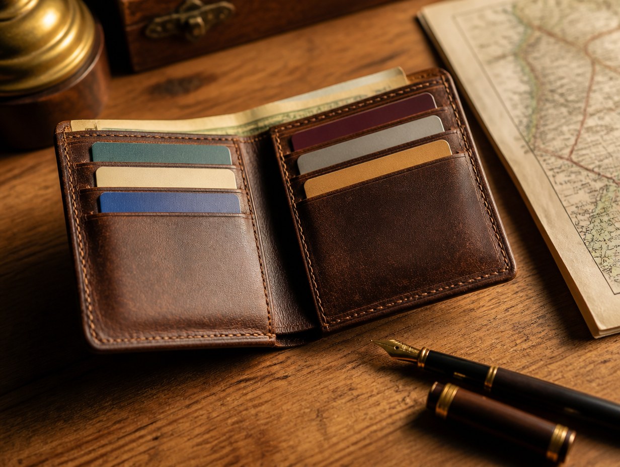 AI-generated wallet mockup sample