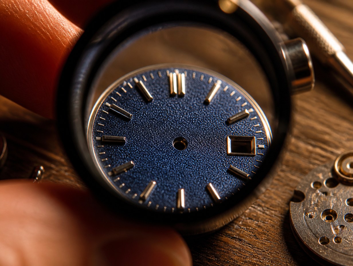 AI-generated watch dial mockup sample
