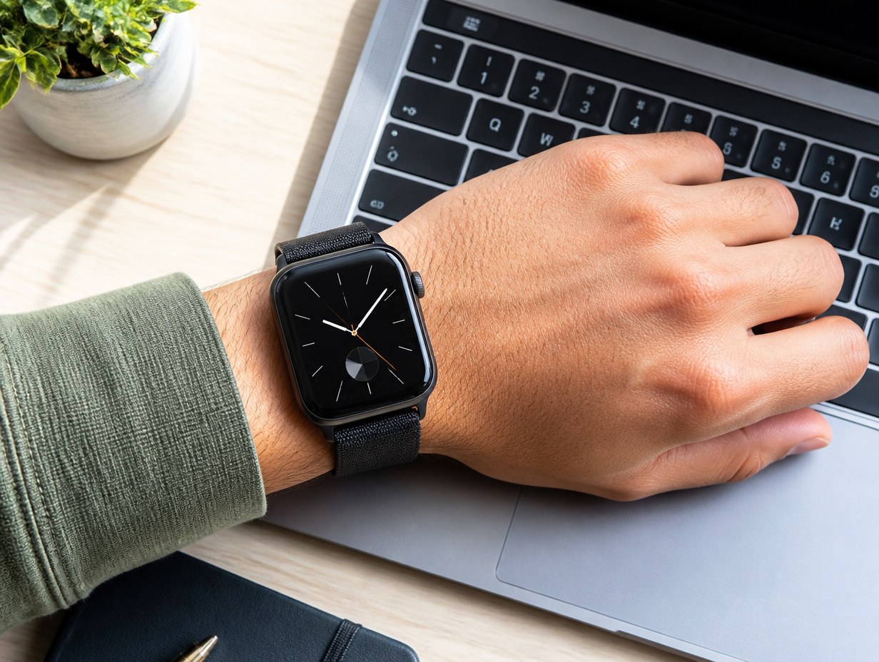 AI-generated watch face mockup sample
