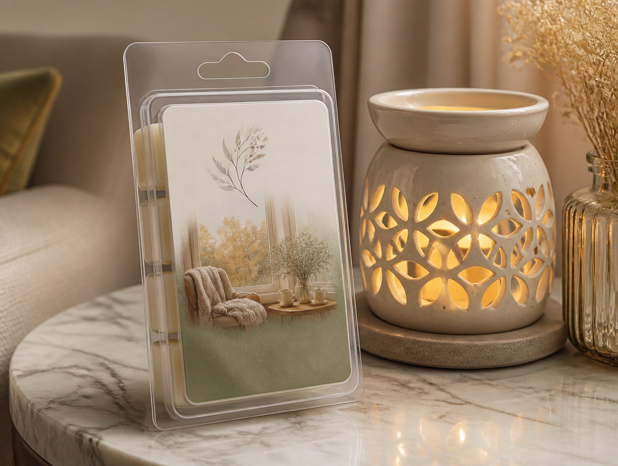 Wax Melt Clamshell mockup example
