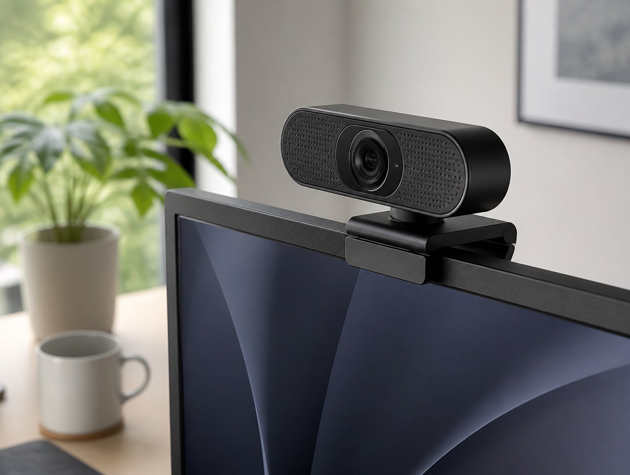 AI-generated webcam mockup sample