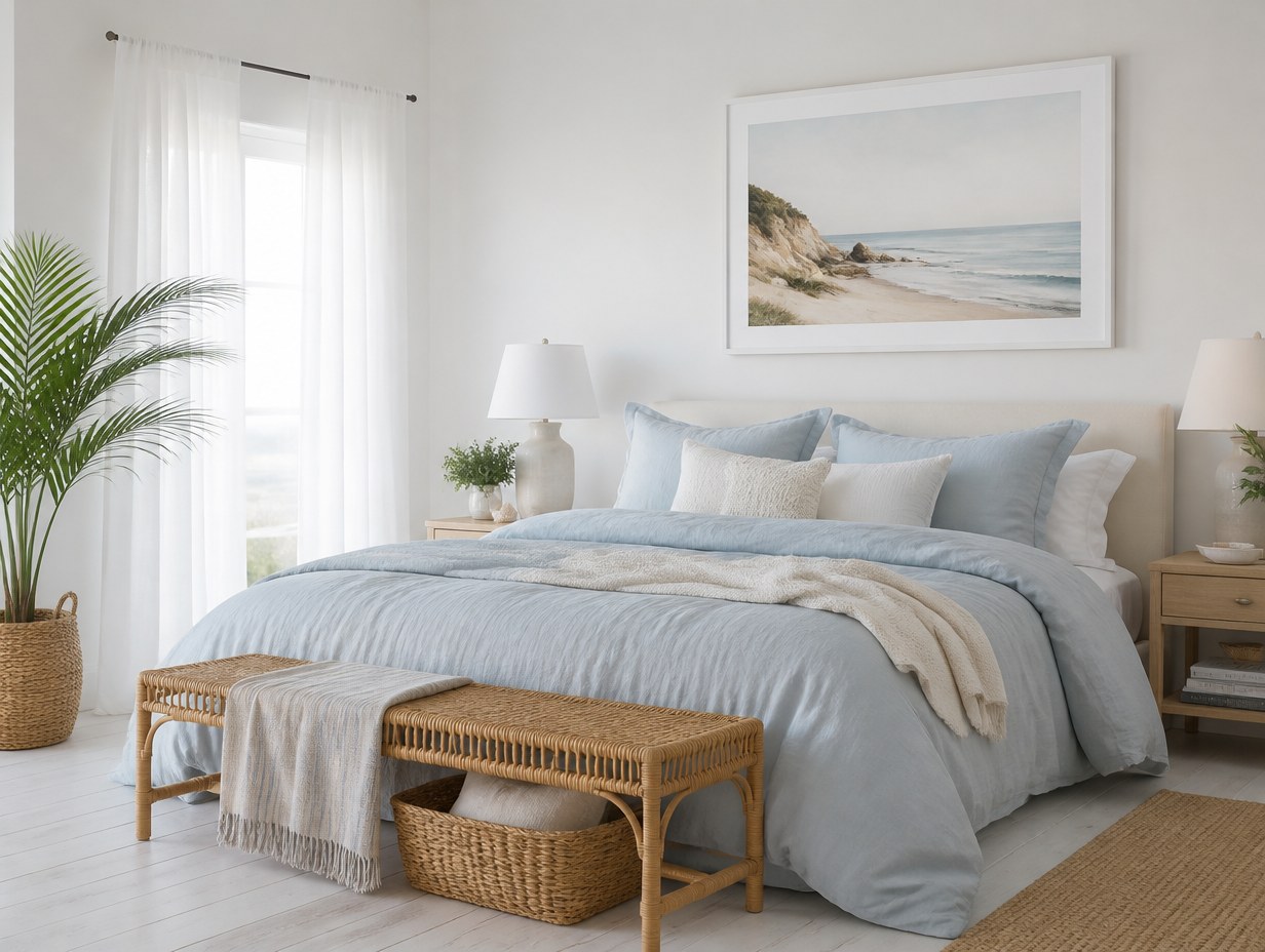 AI-generated white frame print mockup sample