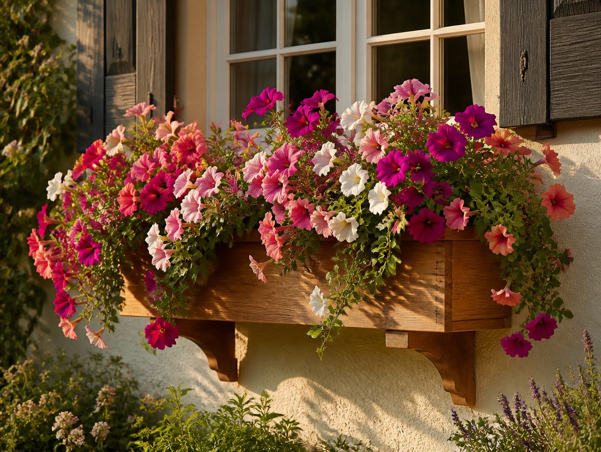 AI-generated window box planter mockup sample