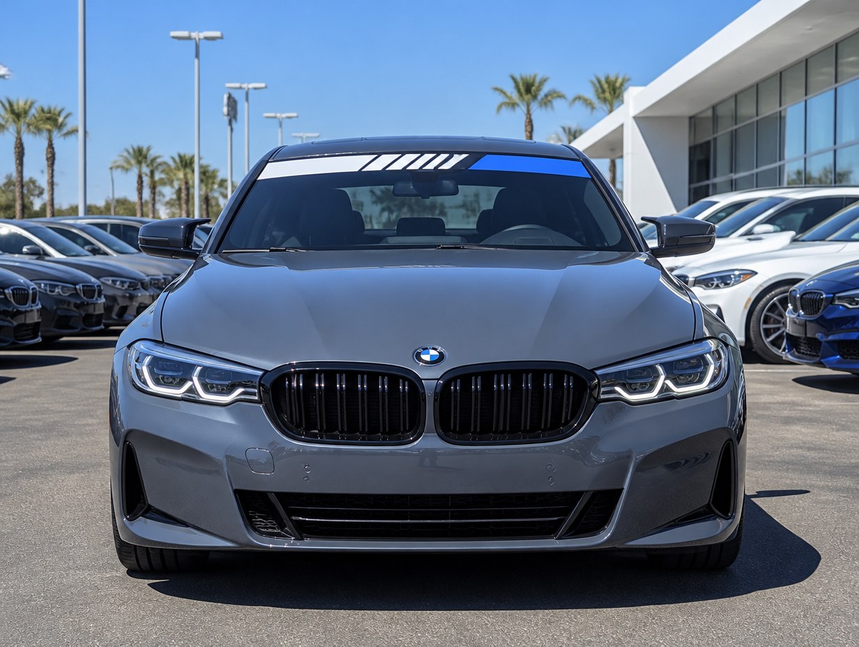 AI-generated windshield banner mockup sample