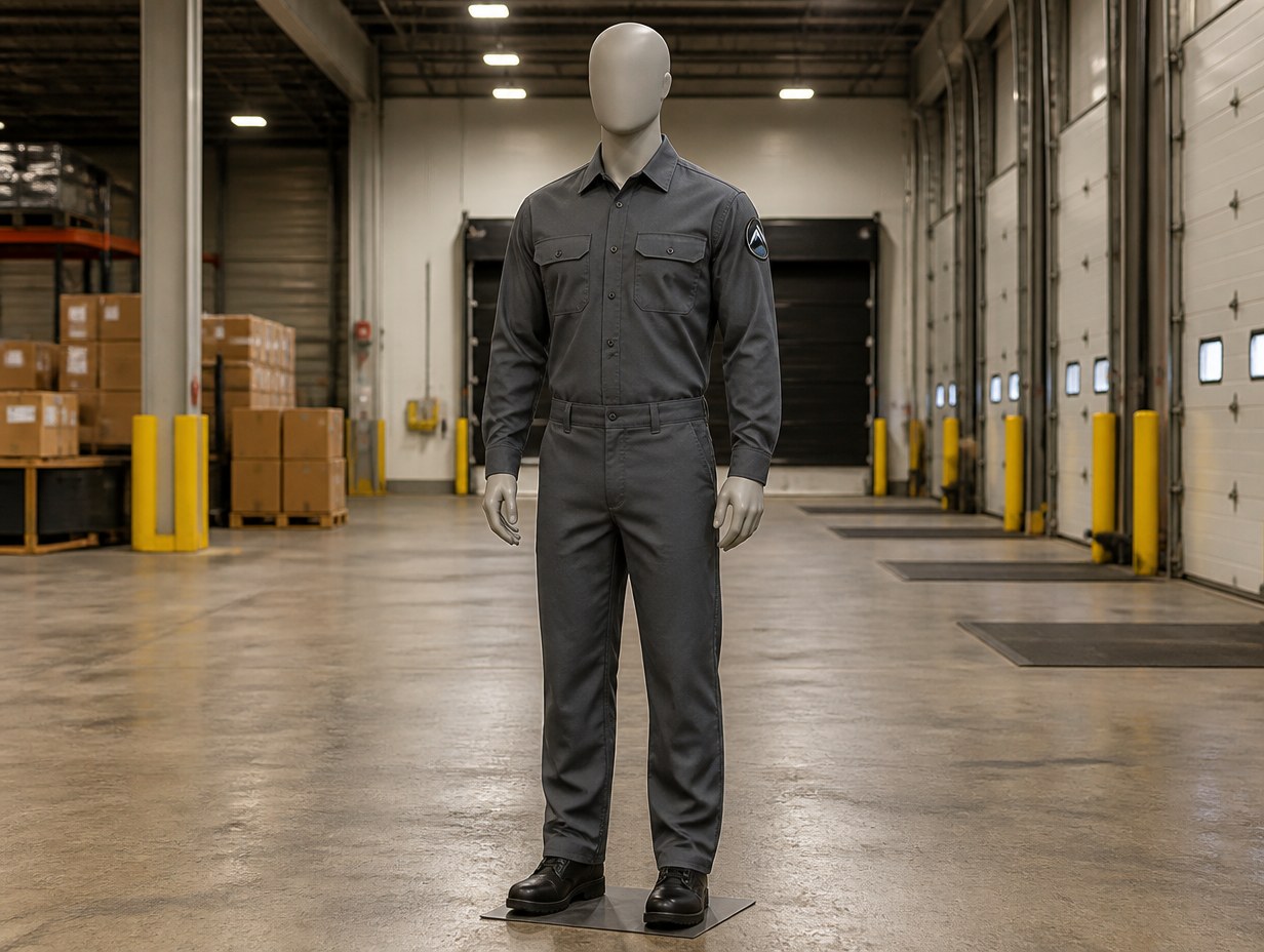 AI-generated work uniform mockup sample